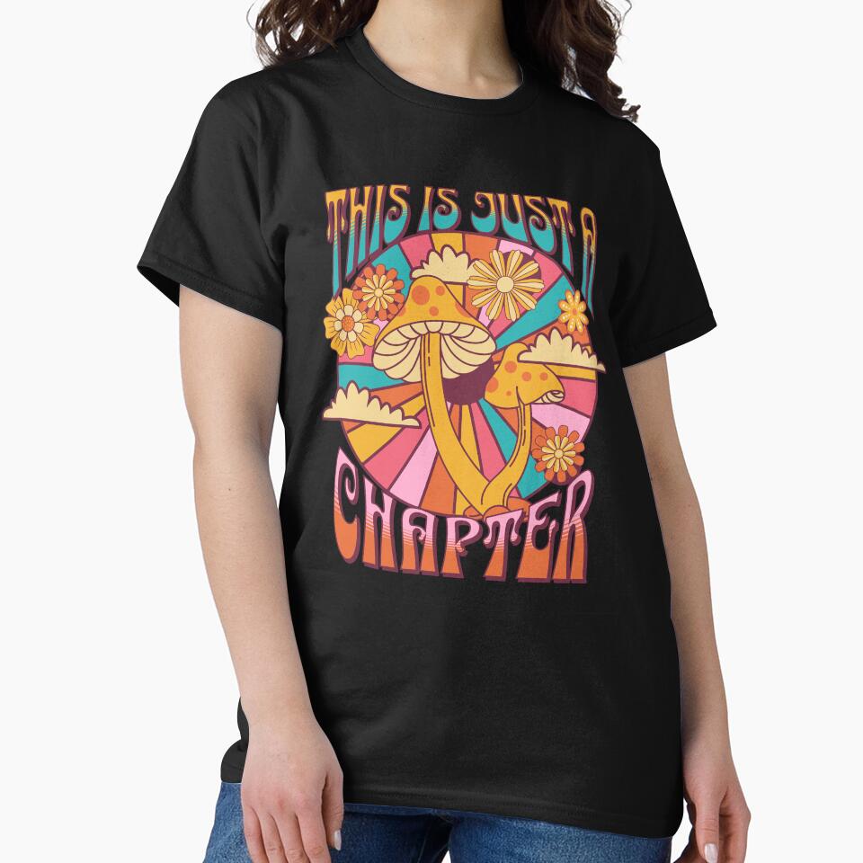 This is Just a Chapter Retro Floral Motivational Quote by thedazzlingmonk