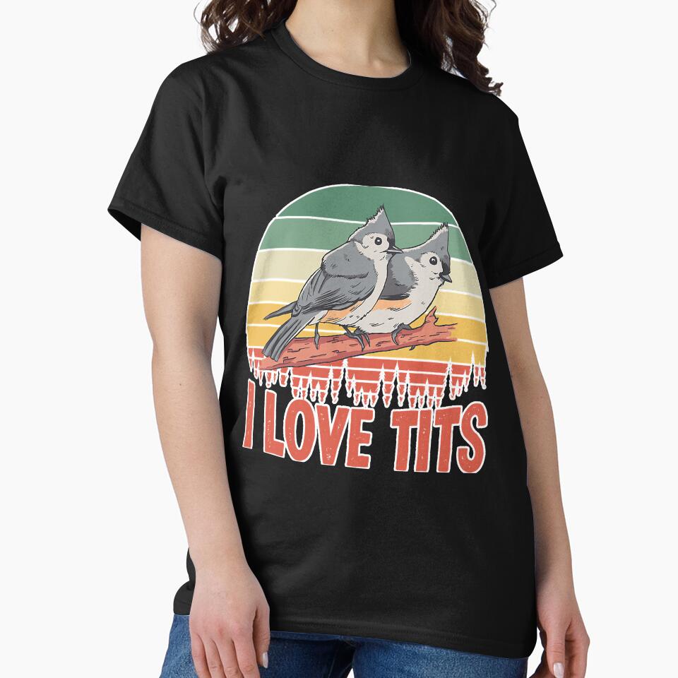 Tufted Titmouse Bird Dad Bird Watching by BundlerVq