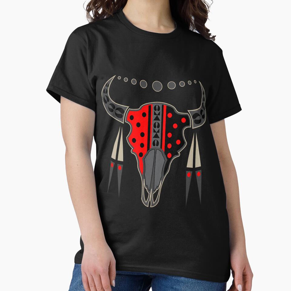 Buffalo Skull and Feathers by nqlcctulux48