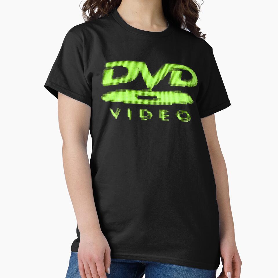 Green Retro DVD Video Logo Y2K Aesthetic 2000s Nostalgia Tech by TrxshWear