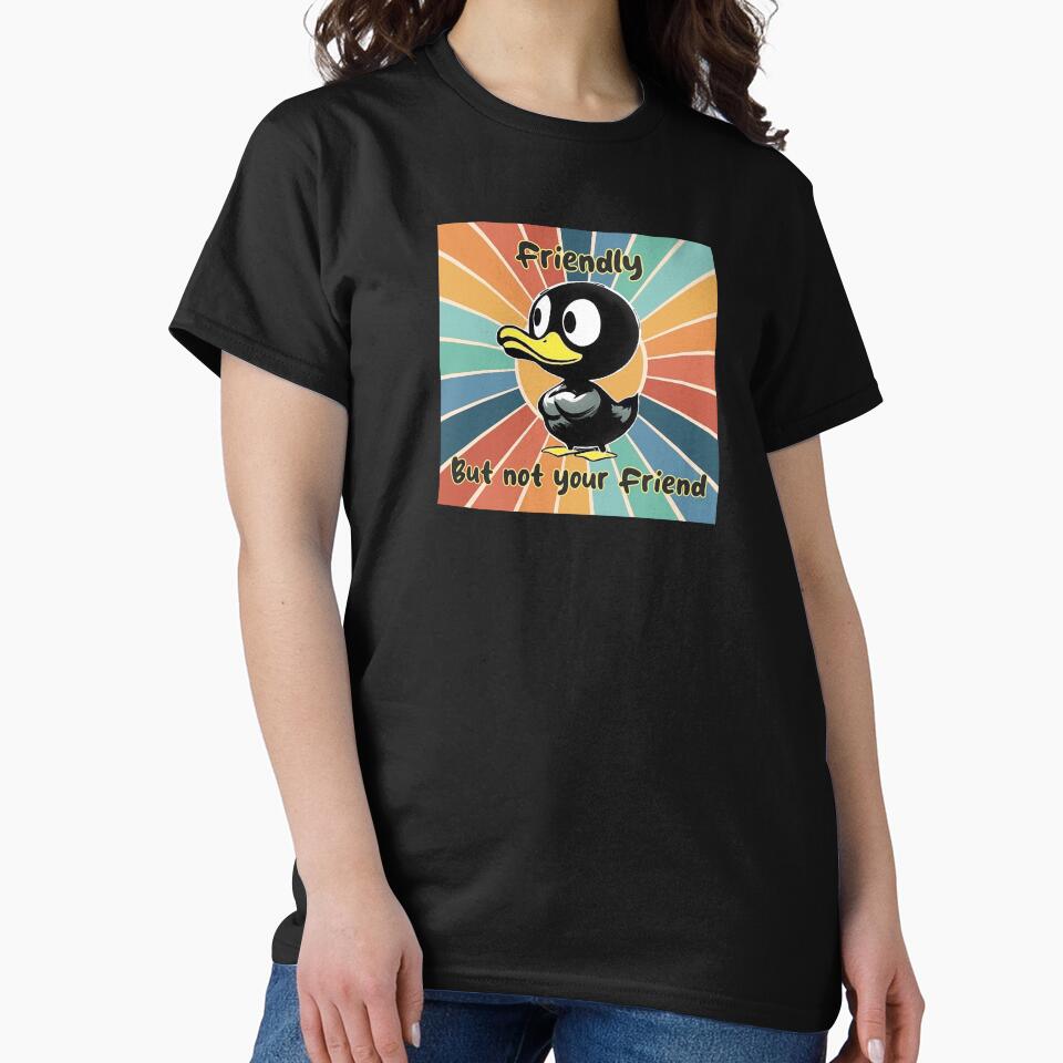 Friendly Sarcastic Duck - Funny Cartoon and Retro Background by HausKatz
