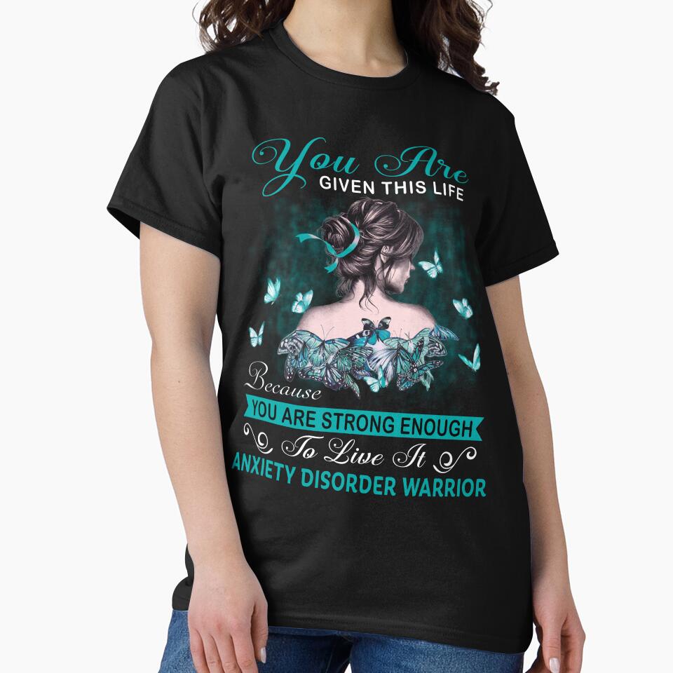You Are Strong Enough To Live It Anxiety Disorder Warrior by Kohend