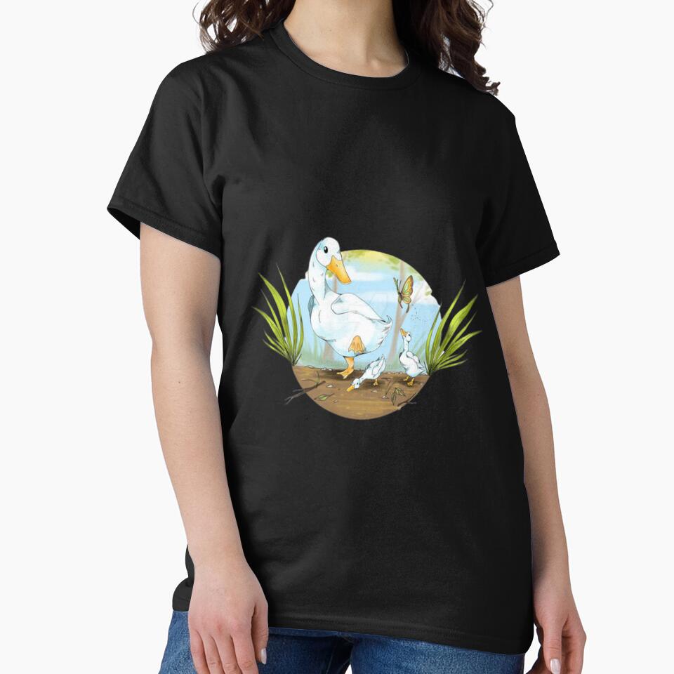 mama duck and her ducklings by Dbanksdesign
