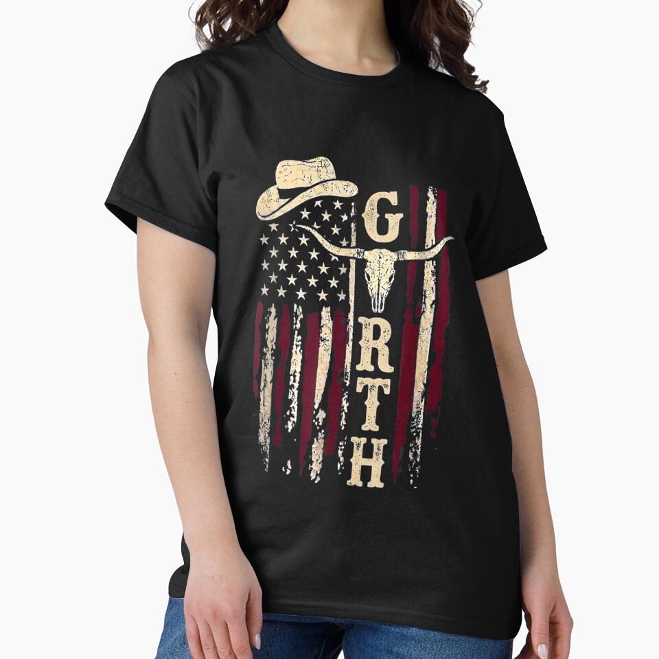 Vintage Garth Name Flag Gift for Men Women by BancaJone