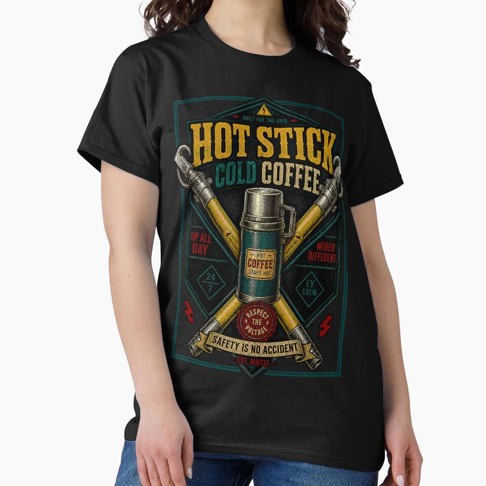 Hot Stick Cold Coffee - powerline worker by RoyalOrderGallery