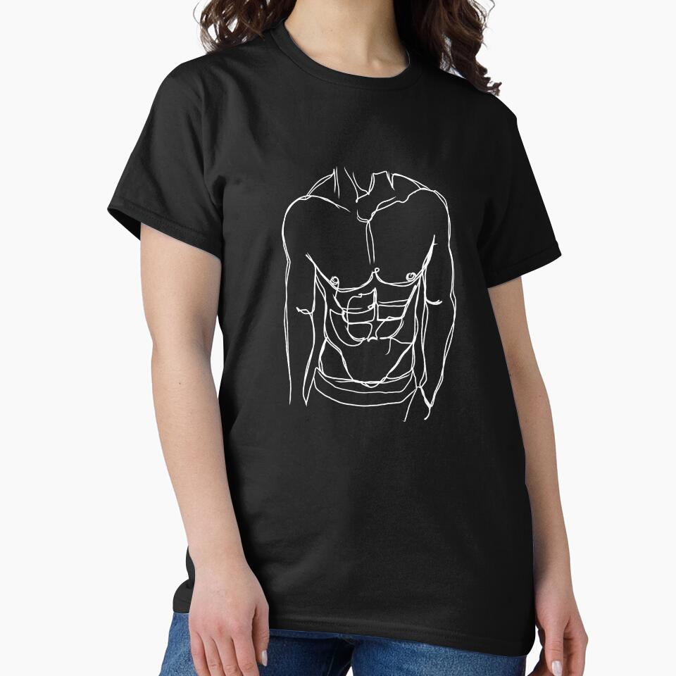 Minimalist Male Torso by gaylineart