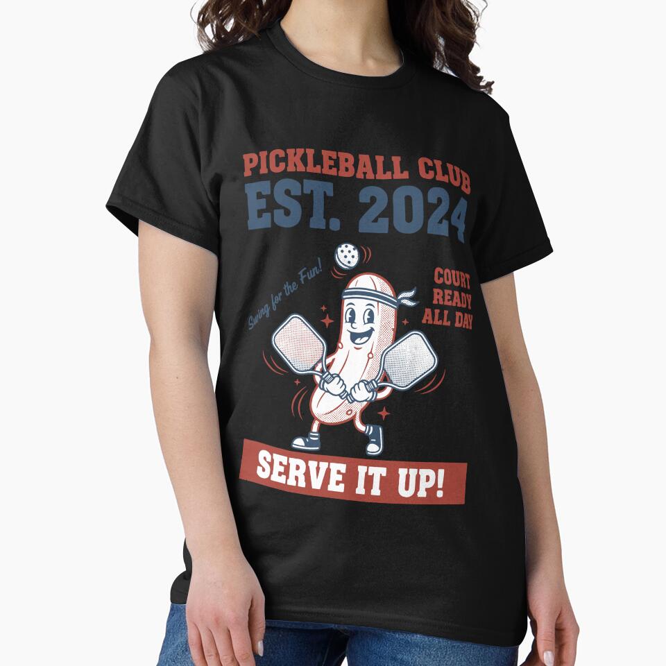Pickleball Club Est 2024 Serve It Up Funny Player by LuminOrb
