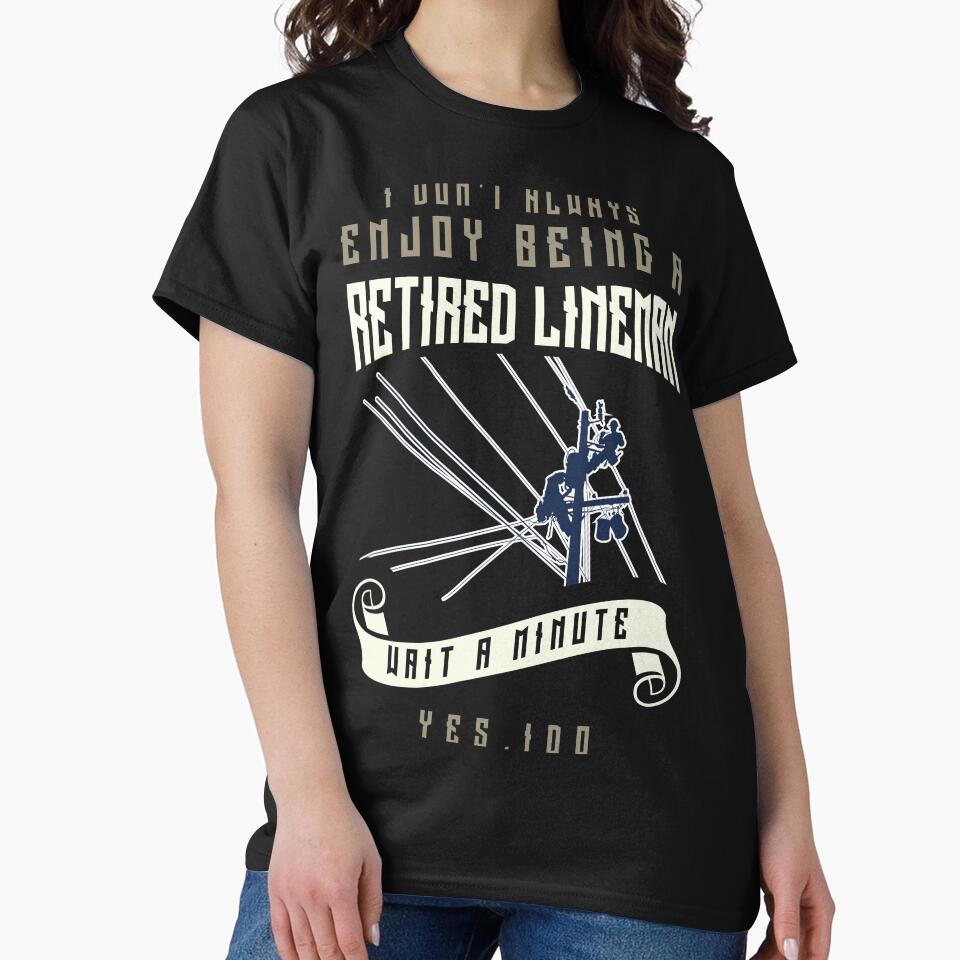 Retired Lineman Funny Electrical Retiree by ip7s