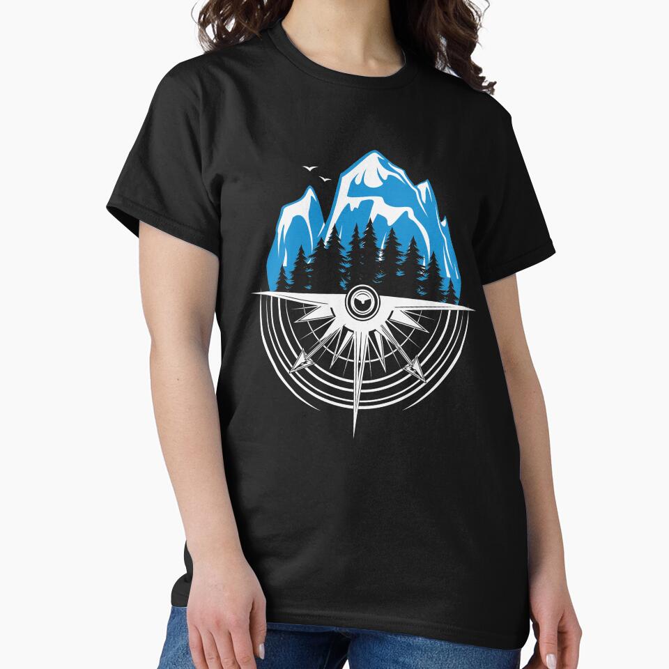 Hiking Camping Vintage Mountains | Funny Hiking Lover by simplife-art
