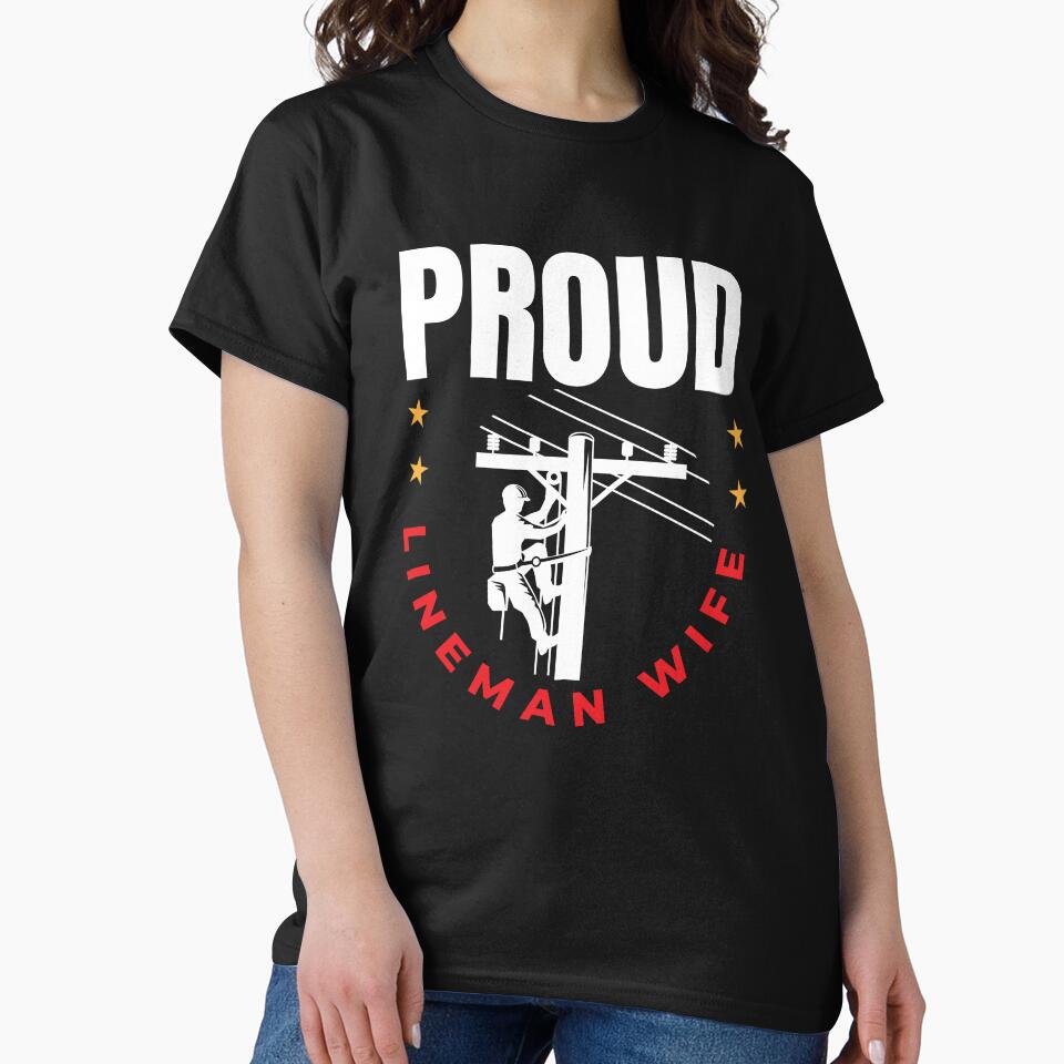 Proud Lineman Wife Line Worker by Maria Garcia