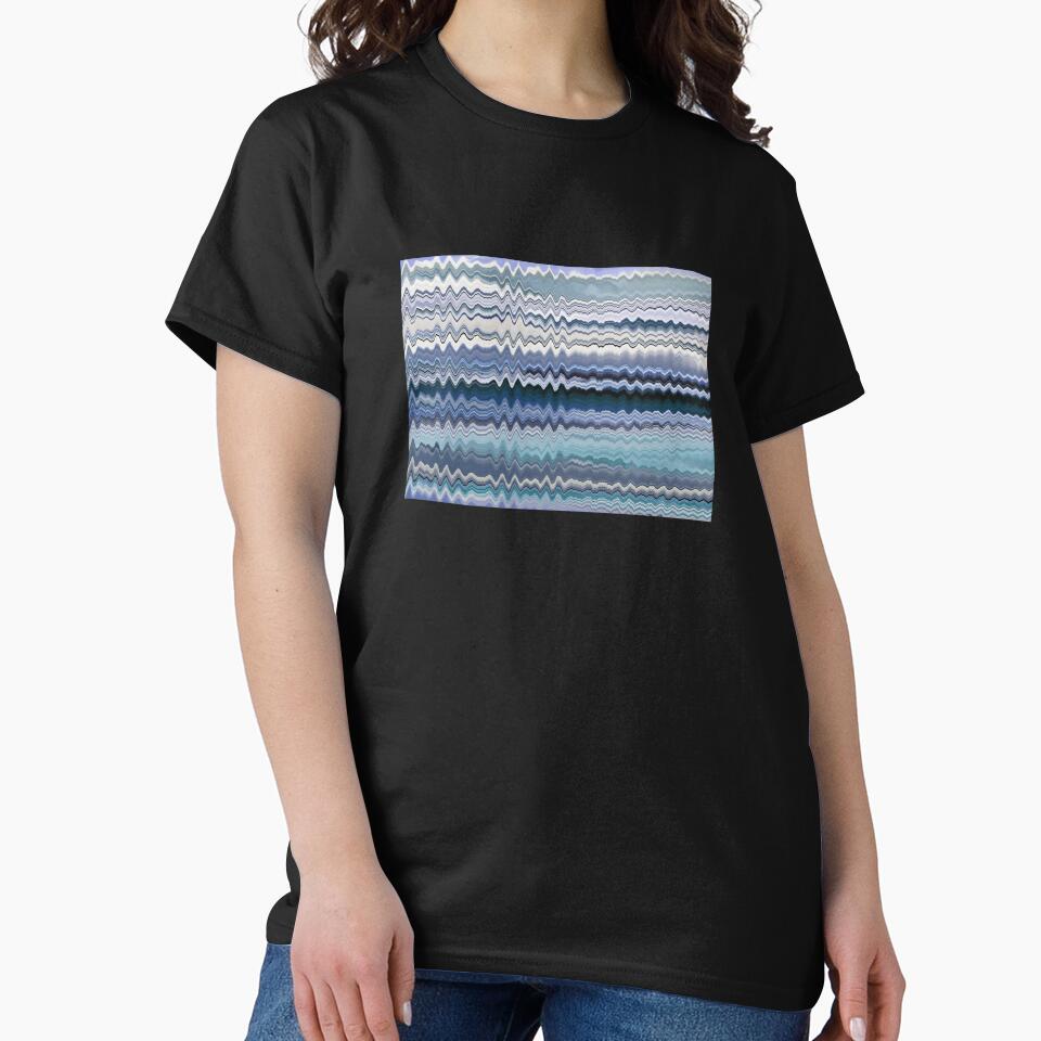 Abstract Ocean Horizontal Lines Coastal Style Décor Beachy Vibes Art 16 of 20 by Beachy