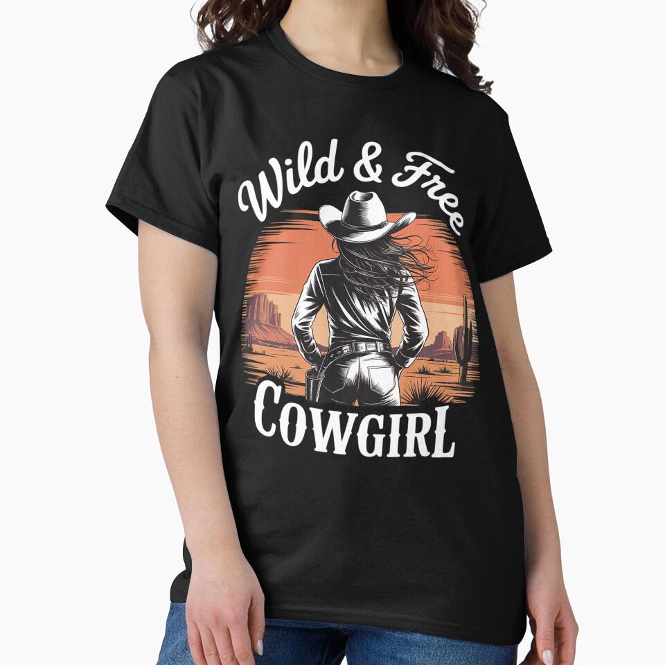 Retro Cowgirl Spirit Wild and Free Western Southern by imsamaharem