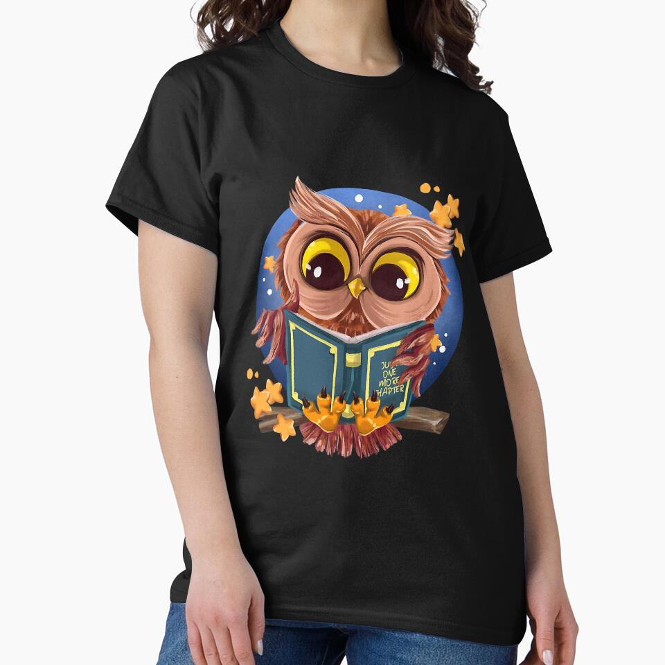 Just One More Chapter Cute Night Owl by BundlerVq