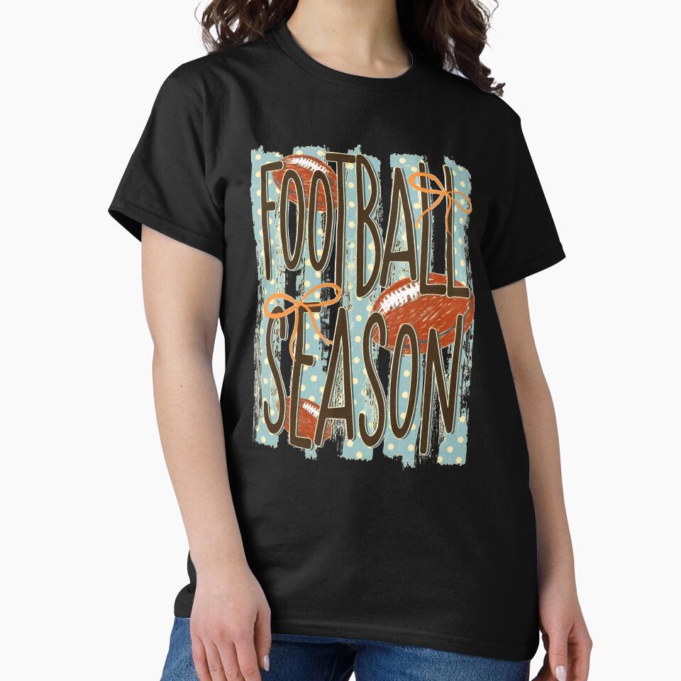 Retro Football Season Bow Design by AmandaDav30443