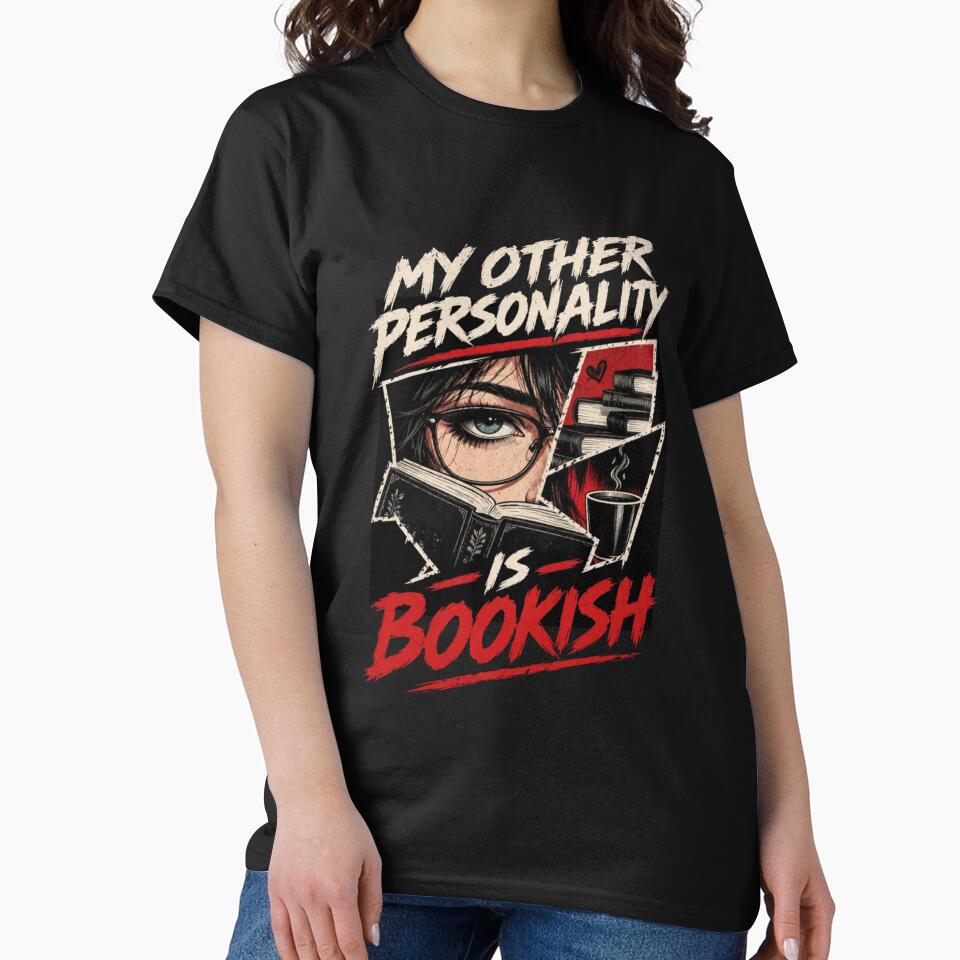 My Other Personality Is Bookish – Funny Book Lover Design by Noirvasca