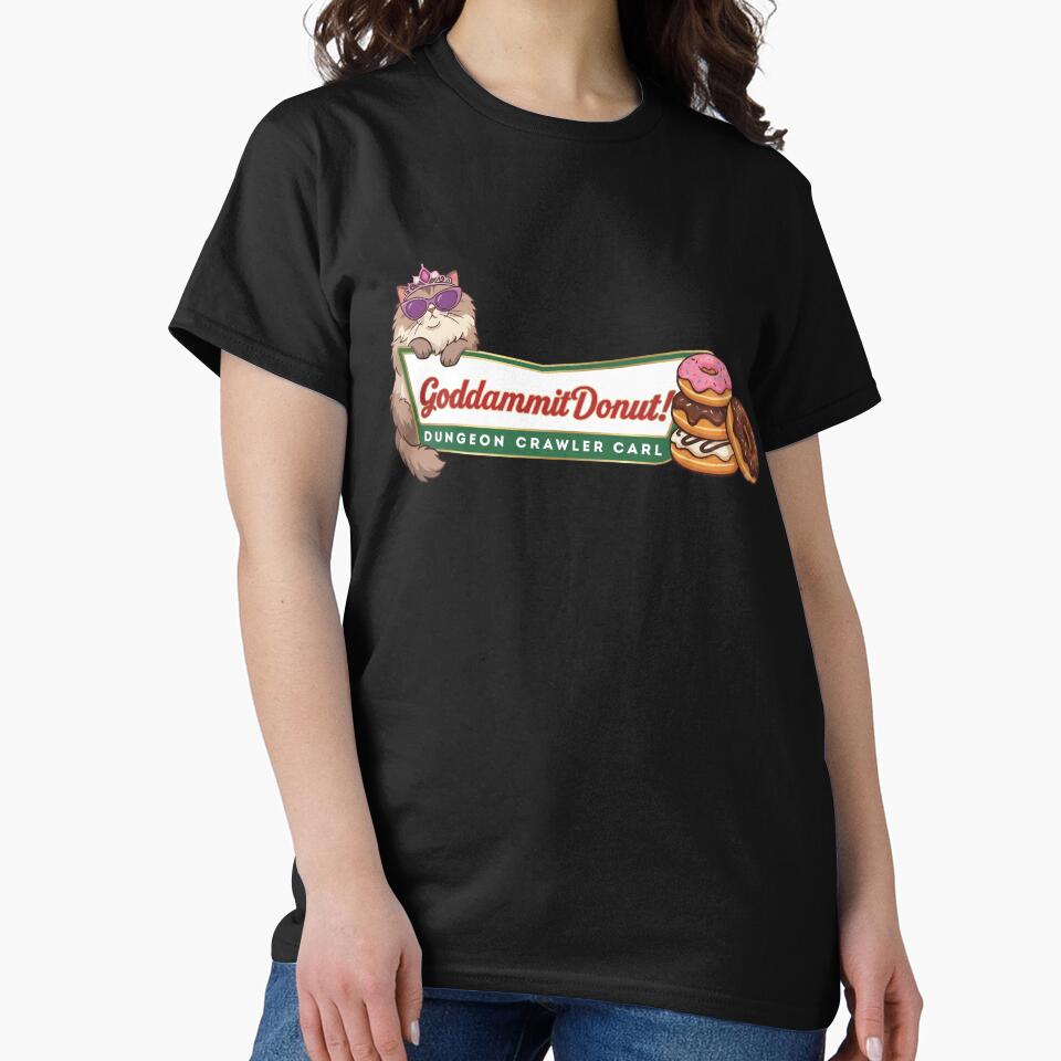 Goddamnit Donut Retro Logo Parody Dungeon Crawler Carl by Devilians92