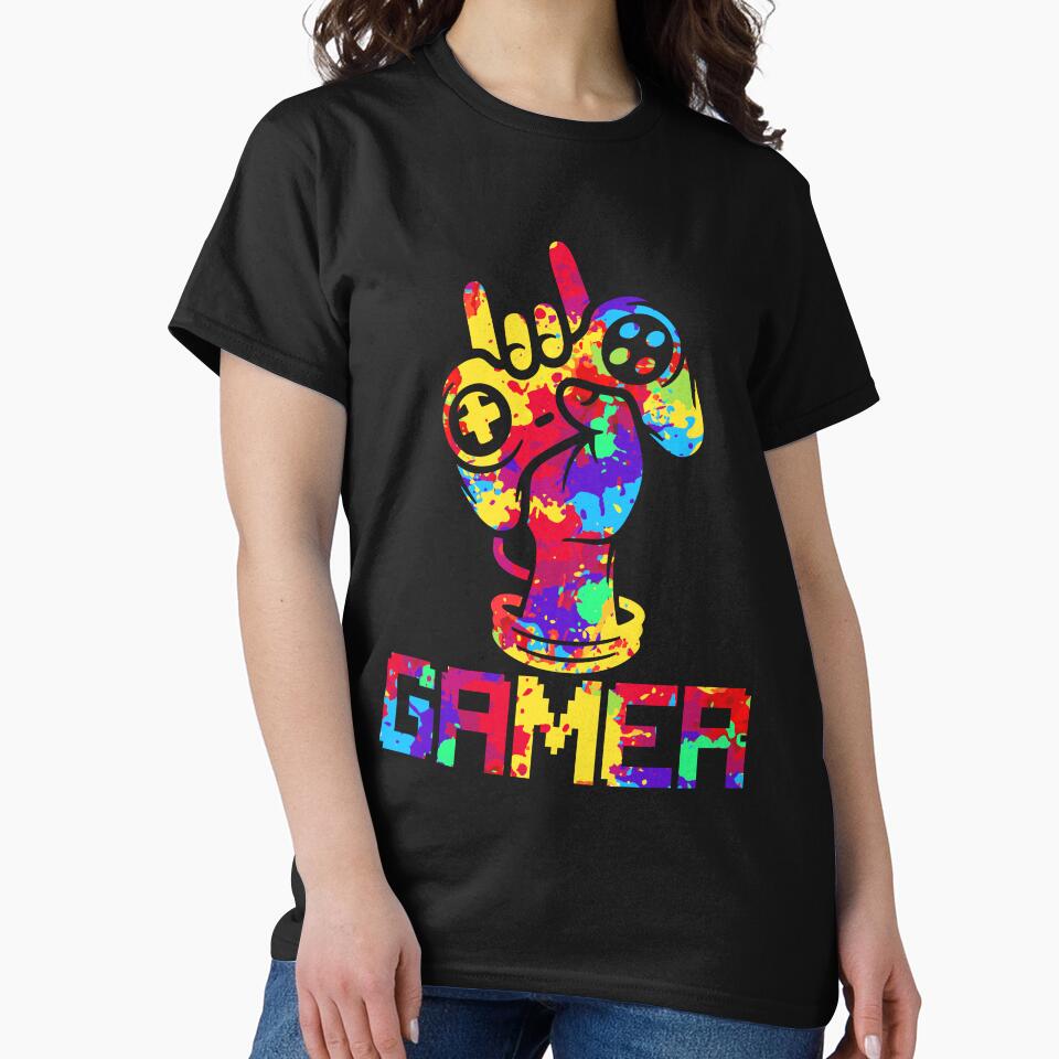 Gamer Colorful Shirt by SunsetGloww
