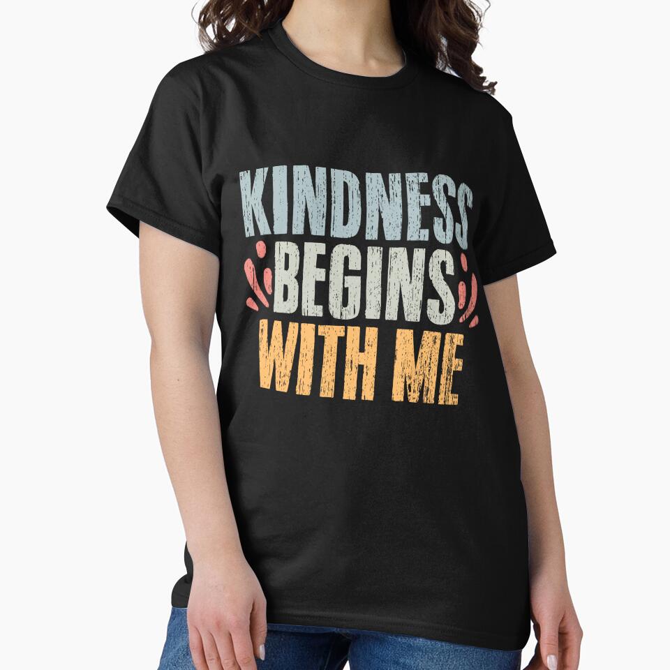 Kindness Begins With Me Vintage Autism Awareness Kind Person by Nessshirts