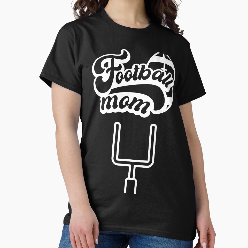 Touchdowns and Team Spirit: Football Mom Tee for the Win by mrobpeach2