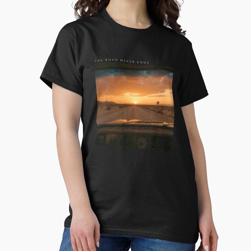The Road Never Ends (black) by BackroadVibes