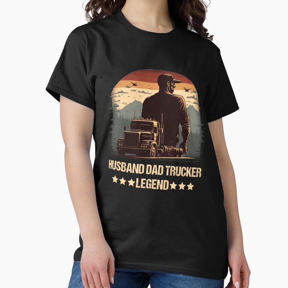 husband dad trucker legend by KinRow