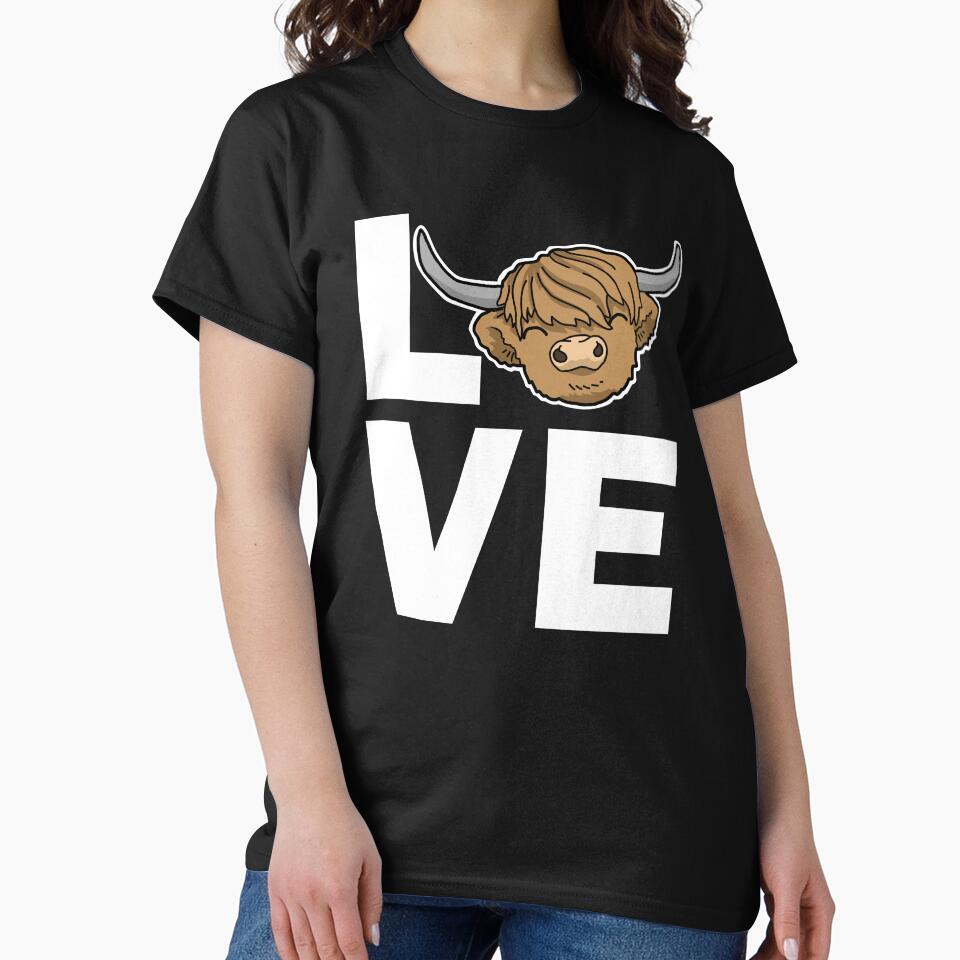 Spirit Animal Gifts Women Cow Scottish Highland Cow by DSWShirts