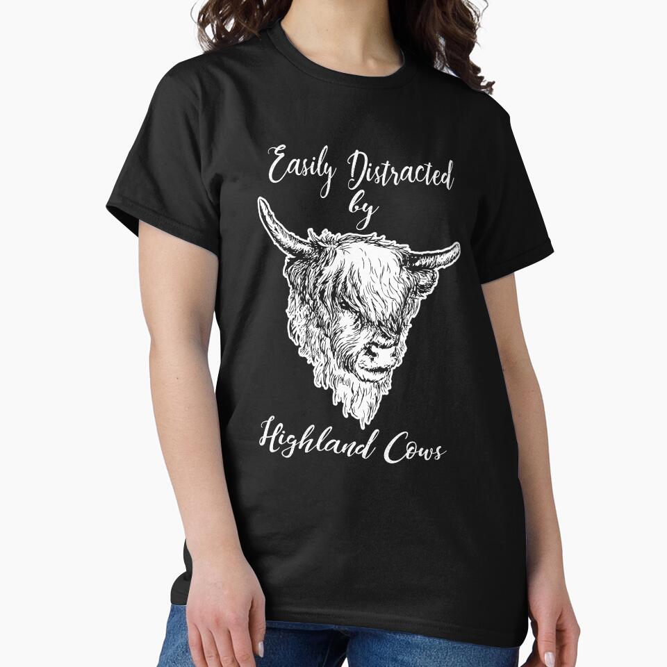 Scottish Highland Cow Messy Hair Spirit Baby Cow by DSWShirts