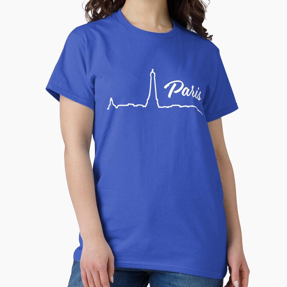 Paris Skyline Minimalist Line Art by donwillisjrart