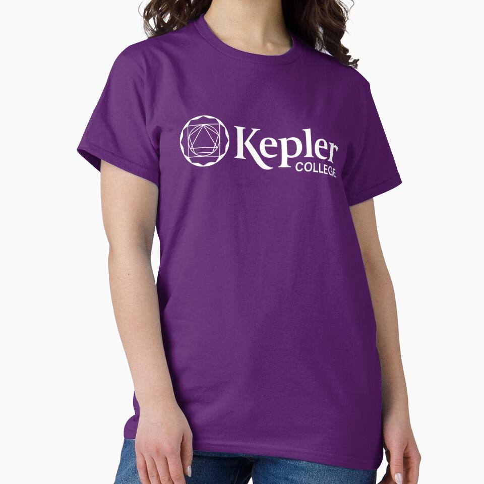 Kepler College White Print Logo by Kepler College