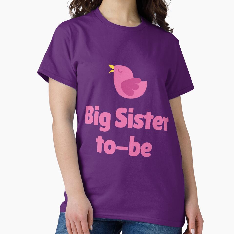Big Sister To Be New Baby Announcement Funny Big Sister Finally for Big Sister by Kaladzishop