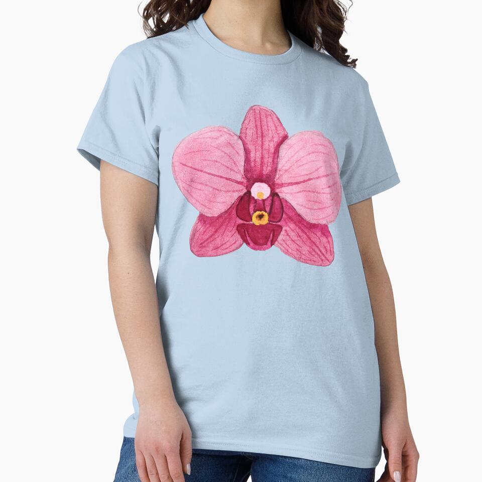 Butterfly orchid hand-painted with watercolor. by Greitas