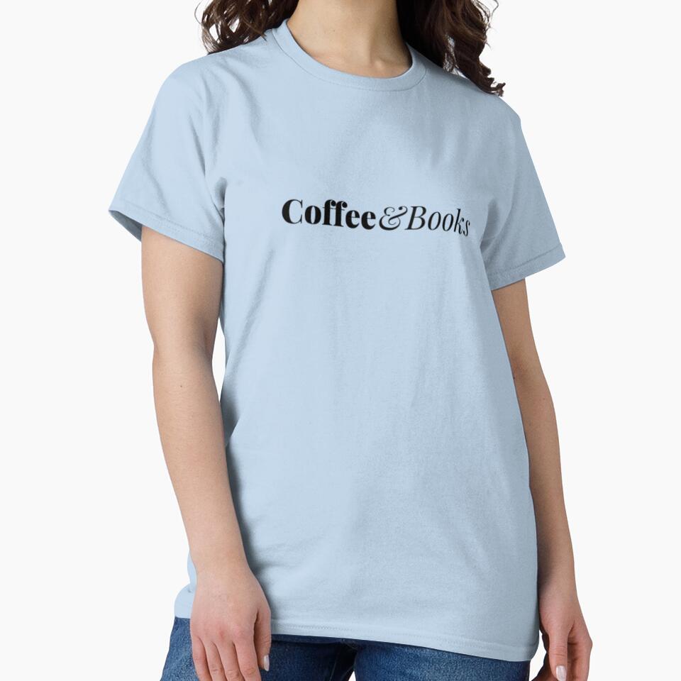 Coffee & Books – Cozy Literary Lover T-Shirt by jdpublishing