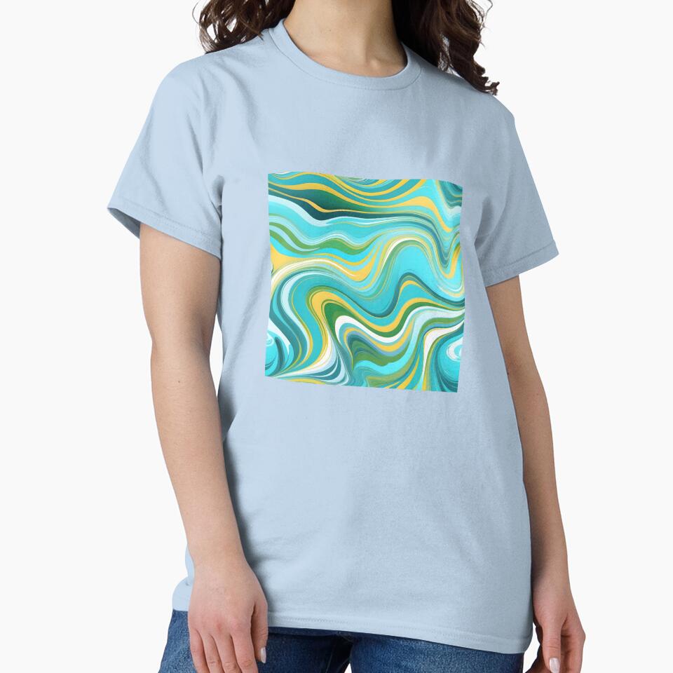Groovy Liquid Pastel Swirls Abstract Lines Pattern Modern Retro Art 4 of 4 by Beachy
