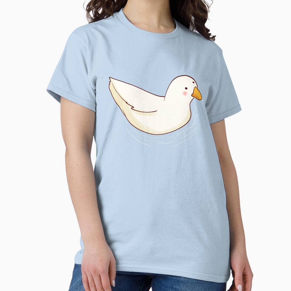 Duck swimming by Mayarart