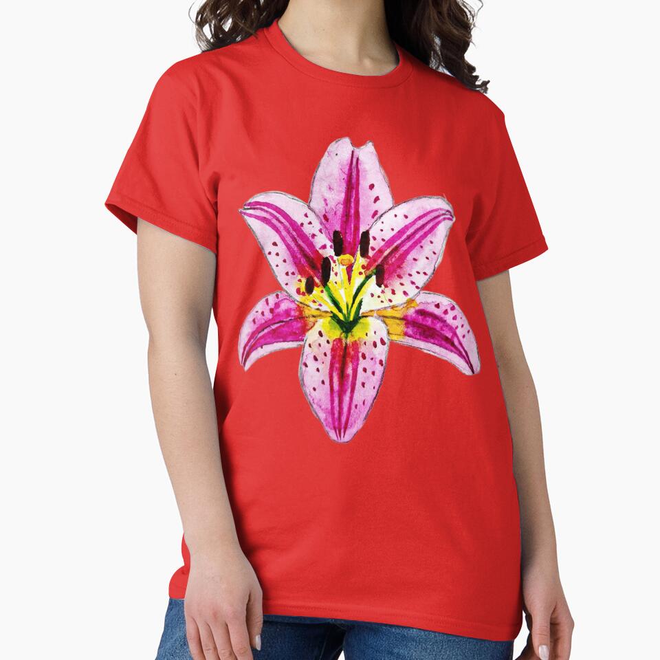 Delicate Lily - hand-painted watercolor. by Greitas