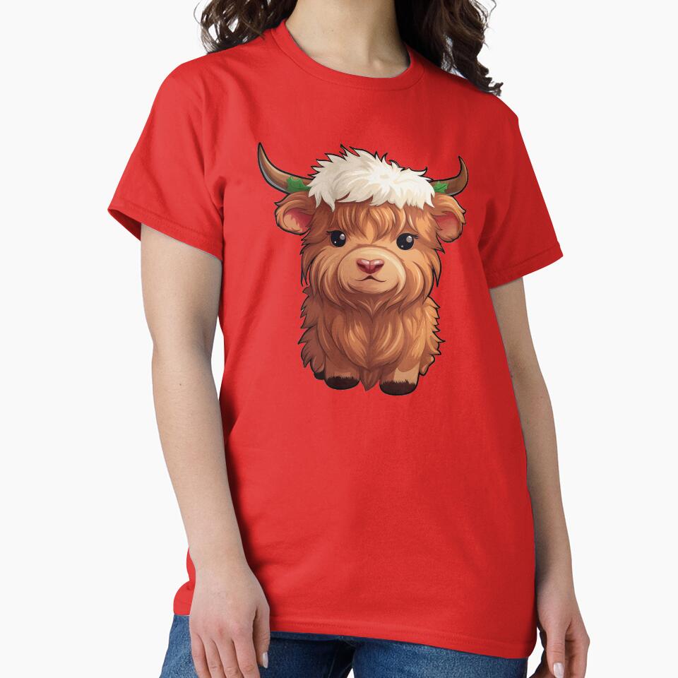 Christmas highland cow by Covent Vaughn