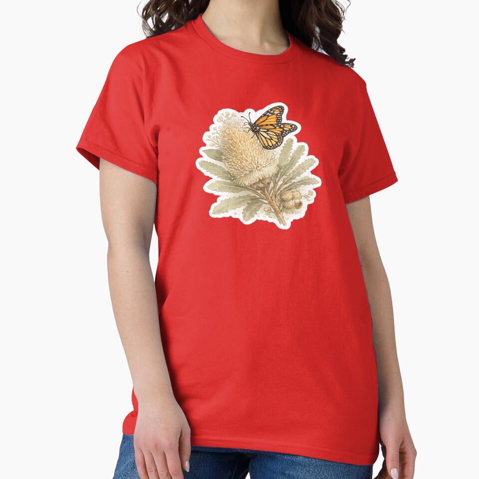 Butterfly Resting on Banksia by Trigart-art Unisex