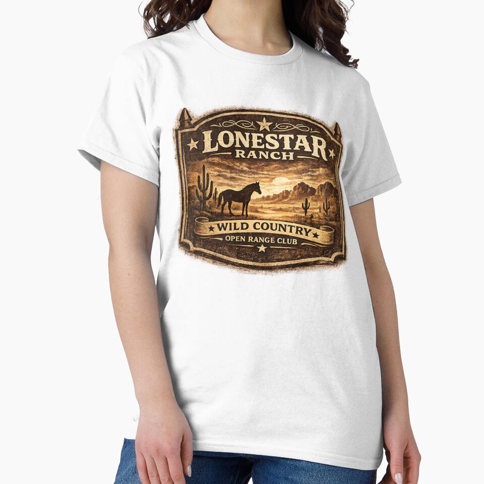 LONESTAR RANCH – Wild Country Western Badge by Anyshca