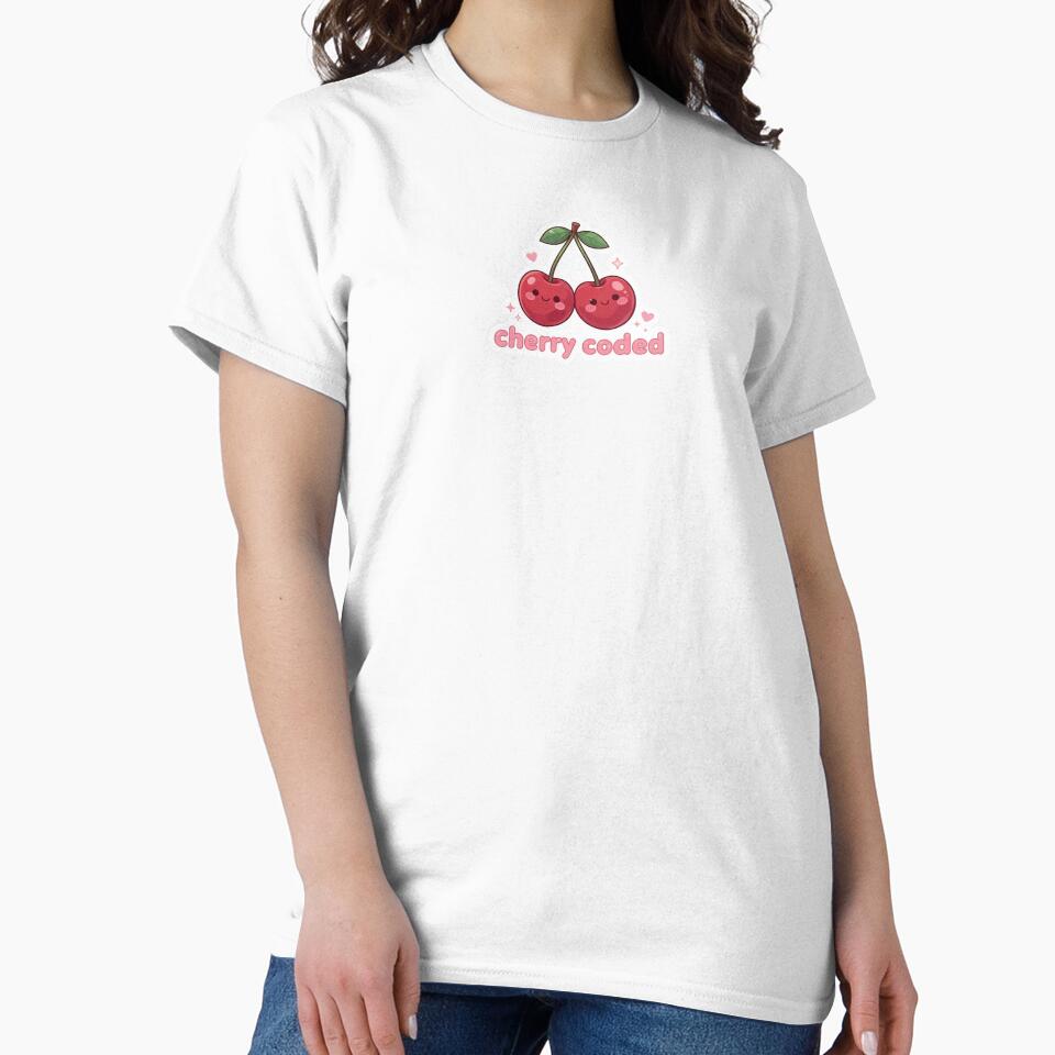 Cherry Coded Sticker – Cute Y2K Cherry Aesthetic by magiquecreations