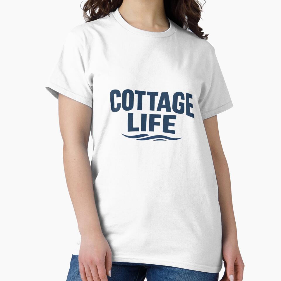 Cottage Life – Minimal Lake House Typography Design by EastEndTownie