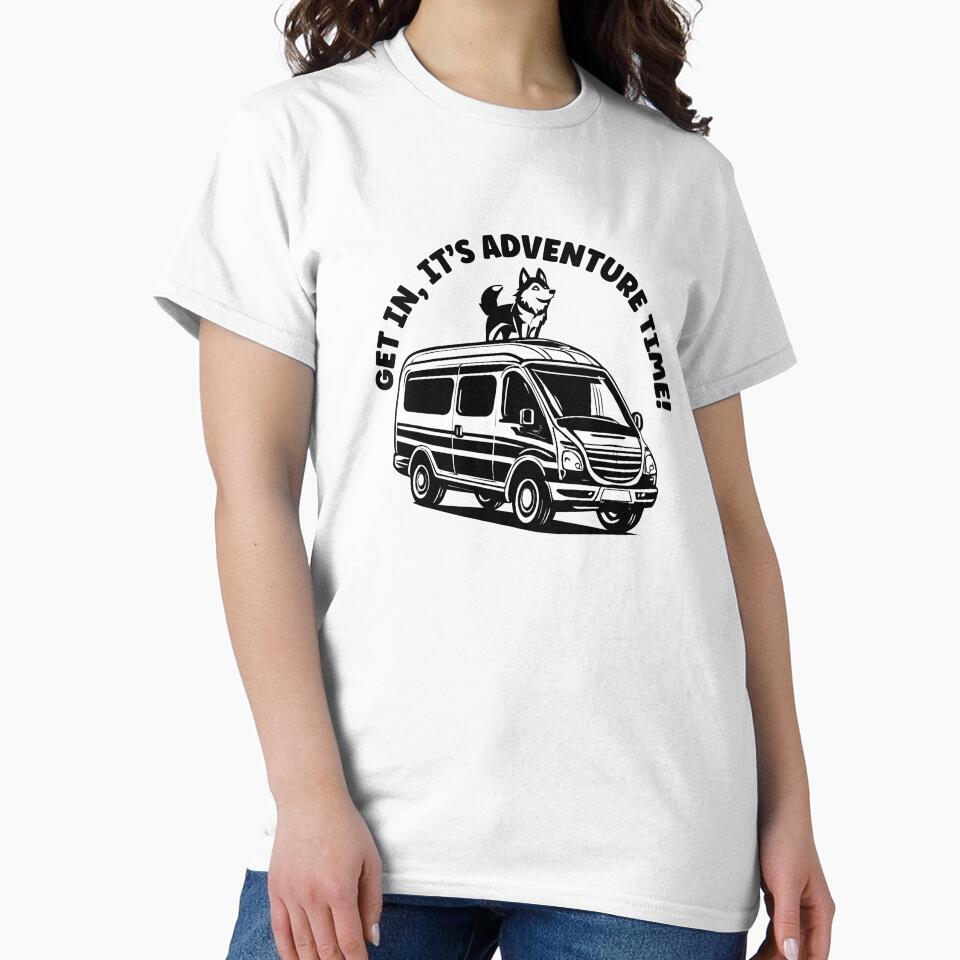Camper Van with Dog - Adventure Time! by squarelogo