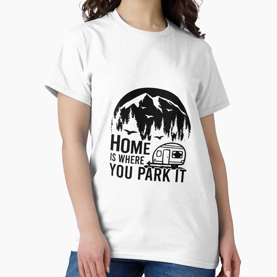 Home is where we Park IT, Happy Camper Quote, special gift for Campers or Van lifers, Modern Nomads, Van Lovers, Mountaineers by popotamfriends