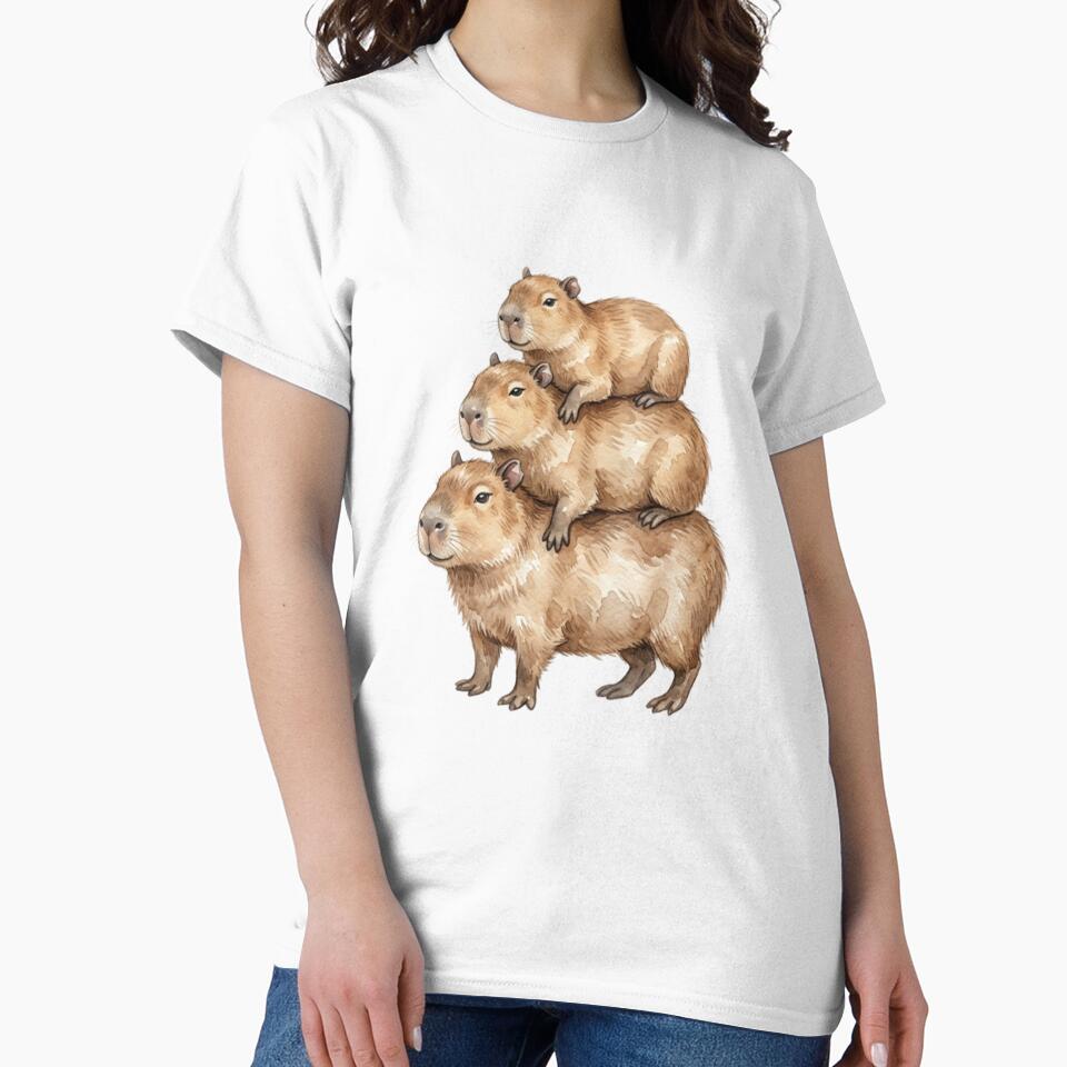 Cute Capybara Family Stack by SOUFIANE1991