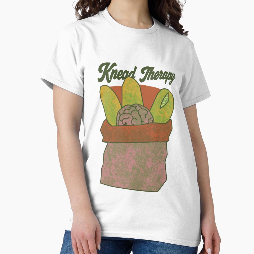 Knead Therapy Funny Baker Bread Baking Mental Health by AbsurdAttic