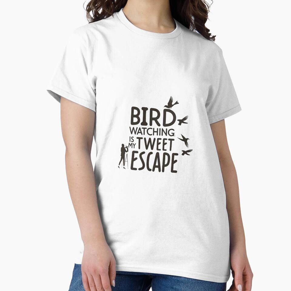“Birdwatching is my Tweet escape” slogan for bird watchers by VoilaPrint