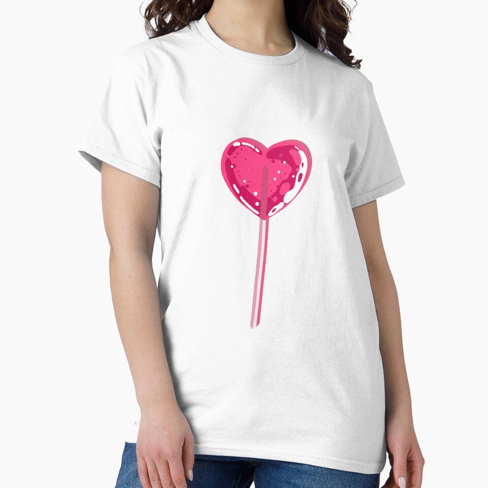 Pink heart candy lollipop by Nanee07
