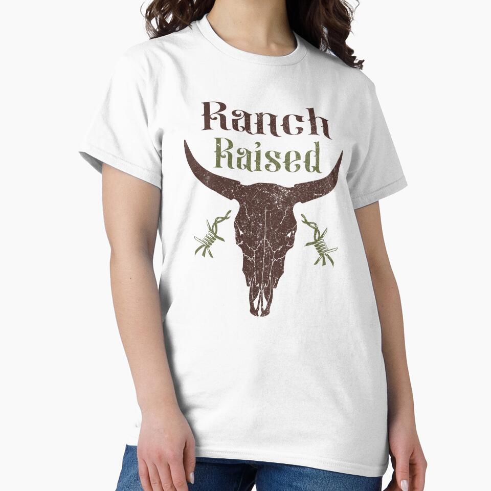 Ranch Raised — Rustic Western Country Aesthetic Design by PiqoPrints