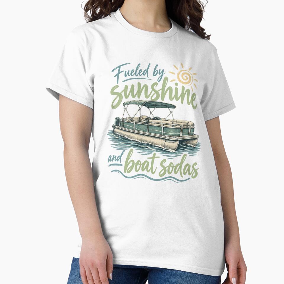 Women's Lake Life Boat Sodas Pontoon Boating Funny Summer by Trendably