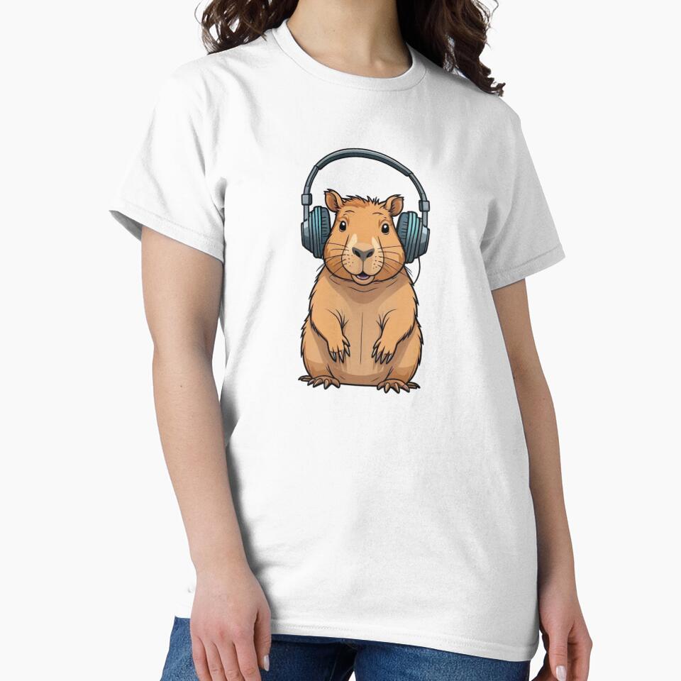 Capybara Wearing Headphones by TheAnimalZ00