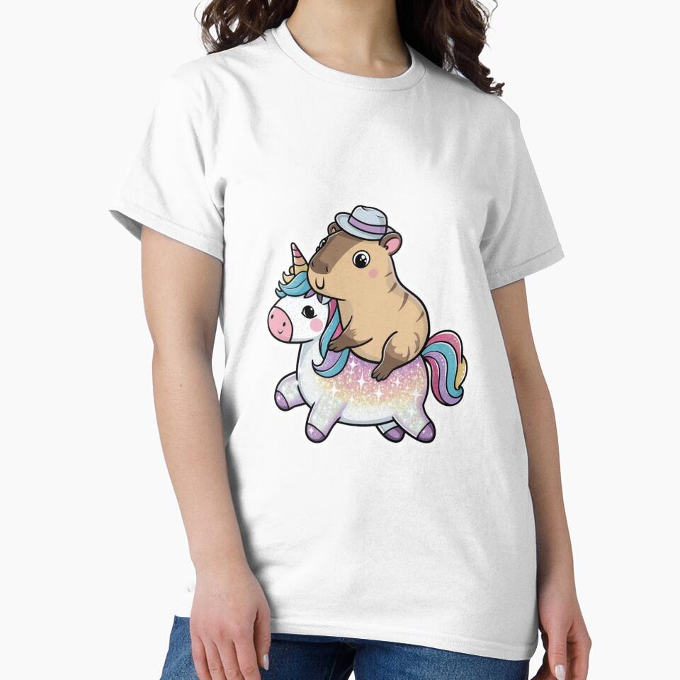 Capybara On Unicorn by NicolasGlowArt